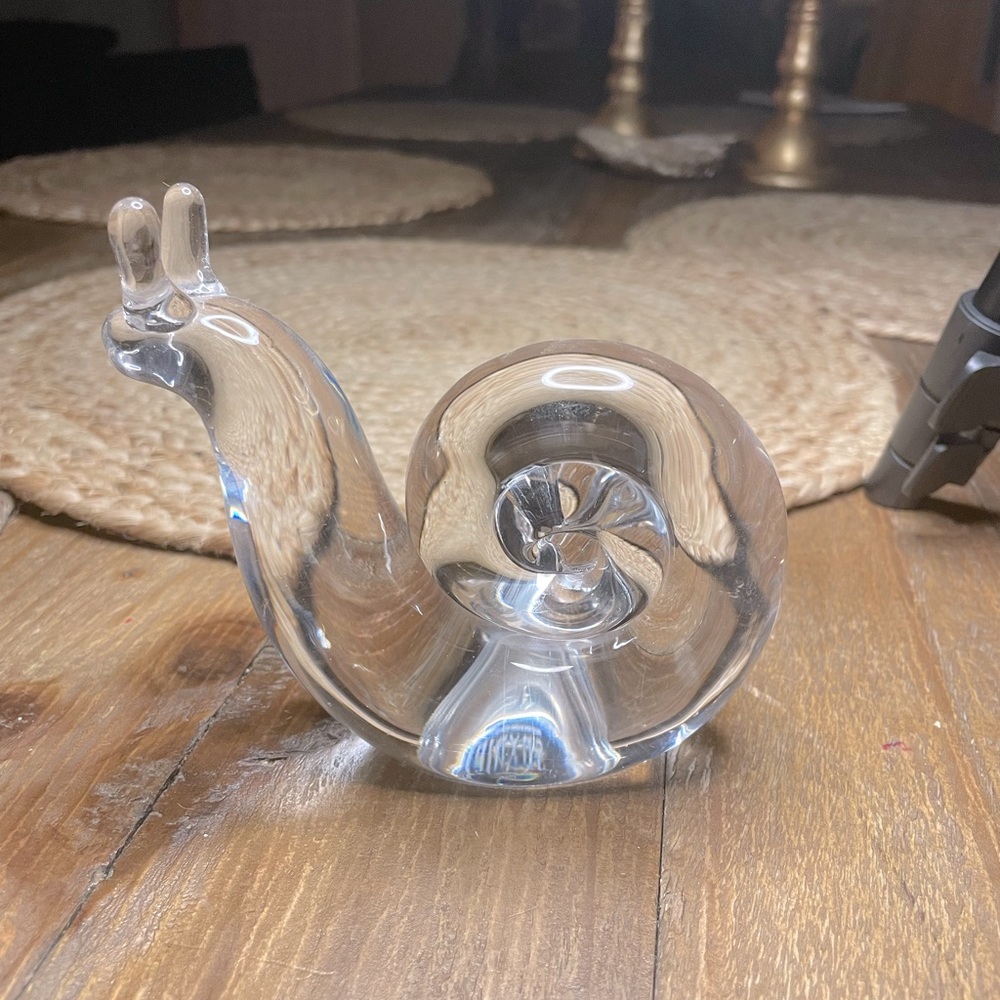 Retro • Crystal Snail 🐌 • Kristaluxus • Paperweight